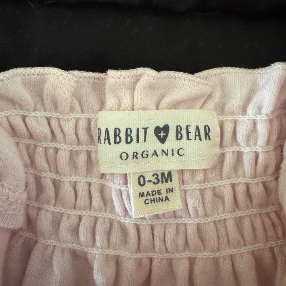 Rabbit + Bear Strawberry Print Kids Overalls - Picture 3 of 3